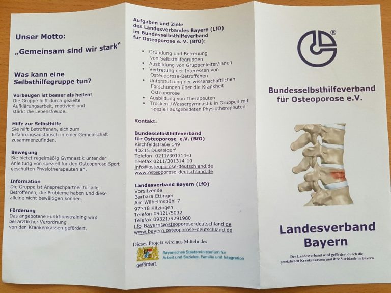 Besuch beim Selbsthilfeverband für Osteoporose