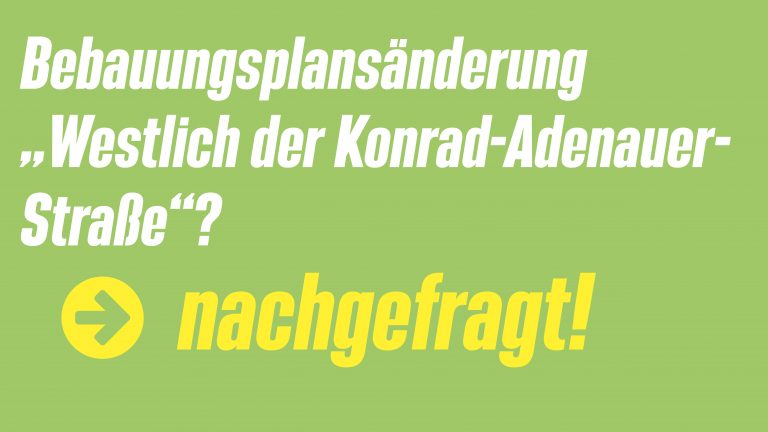 Bebauungsplanänderung „Westlich der Konrad-Adenauer-Straße“ in Estenfeld