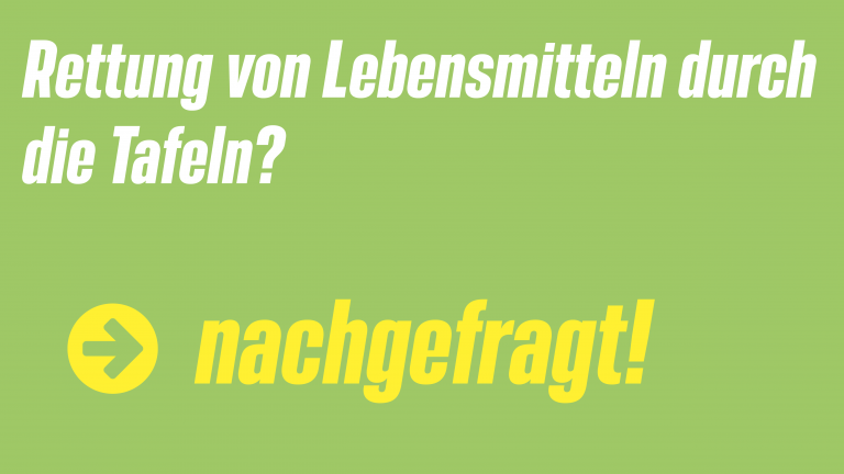 Rettung von Lebensmitteln und Armutsbekämpfung durch die „Tafeln“ in Bayern