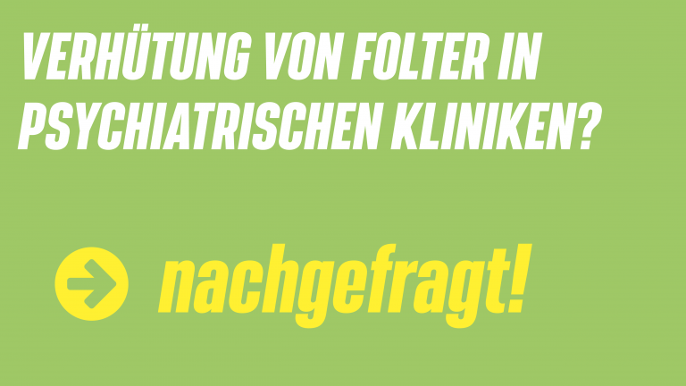 Umsetzung der Empfehlungen der Nationalen Stelle zur Verhütung von Folter