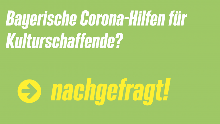 Corona-Hilfen für Kulturschaffende