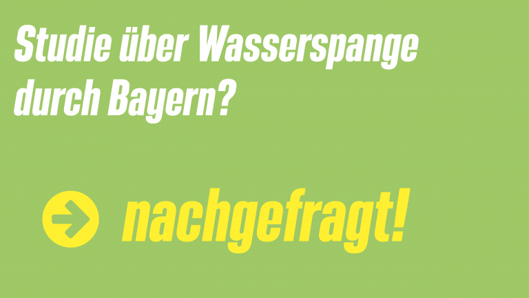 Studie zu einer Wasserspange vom Bodensee über Franken bis nach Niederbayern