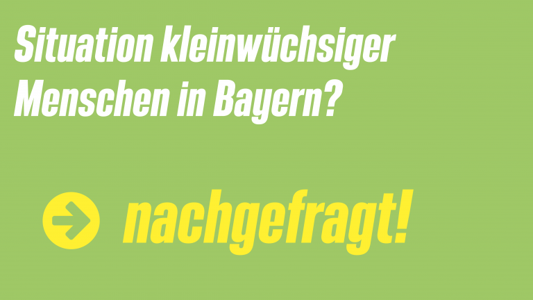 Situation kleinwüchsiger Menschen in Bayern