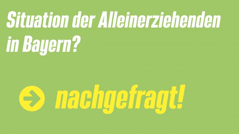 Situation der Alleinerziehenden in Bayern