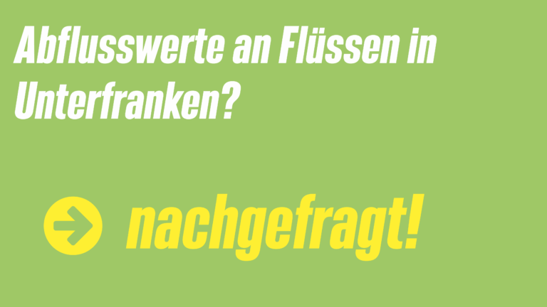 Abflusswerte an unterfränkischen Flüssen