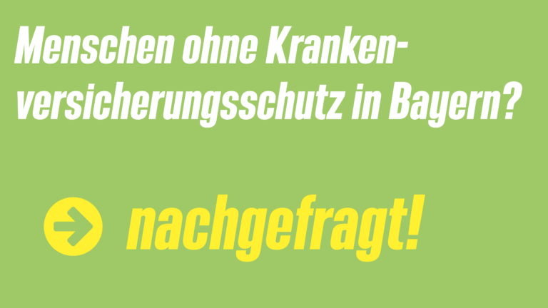 Menschen ohne Krankenversicherungsschutz in Bayern