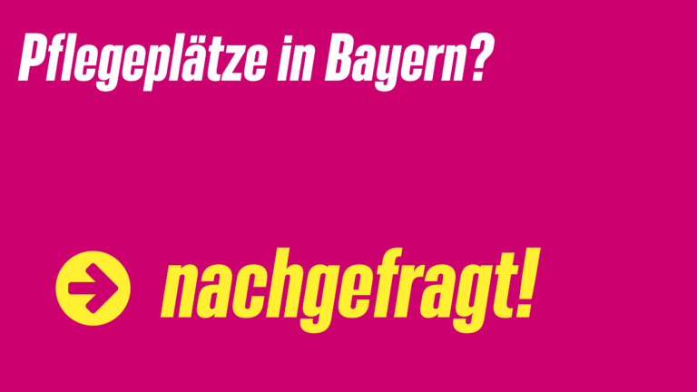 Pflegeplätze in Bayern