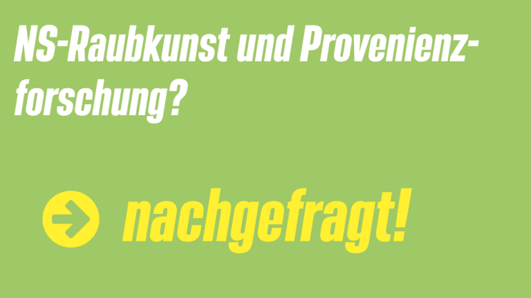 NS-Raubkunst und Provenienzforschung in Unterfranken