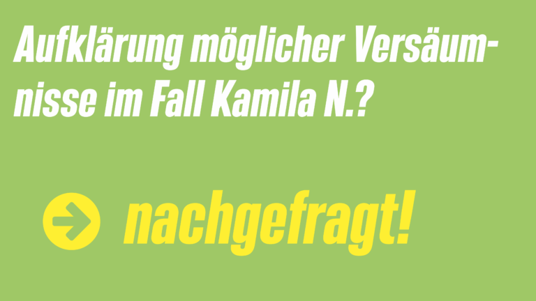 Aufklärung möglicher Versäumnisse in der Psychiatrie im Tötungsdelikt Kamila N.