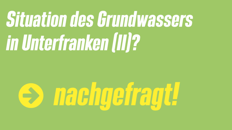 Situation des Grundwassers in Unterfranken II