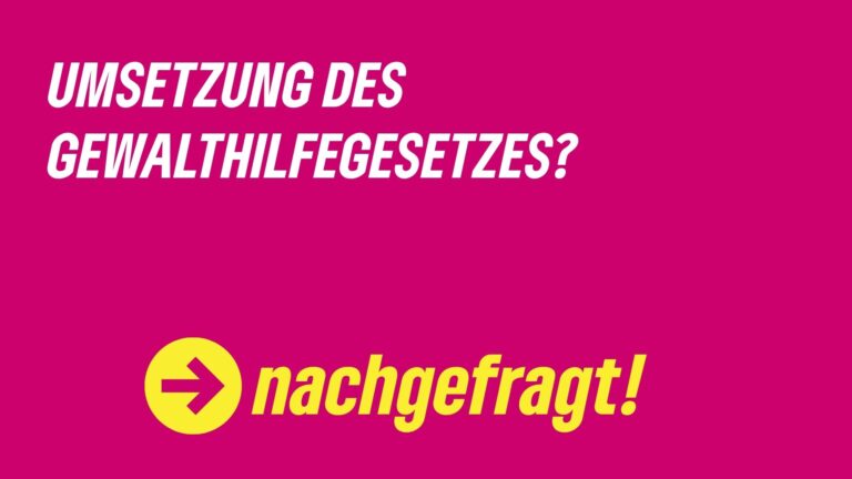 Umsetzung des Gewalthilfegesetzes