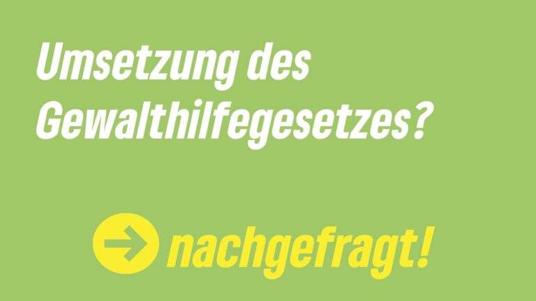 Umsetzung des Gewalthilfegesetzes